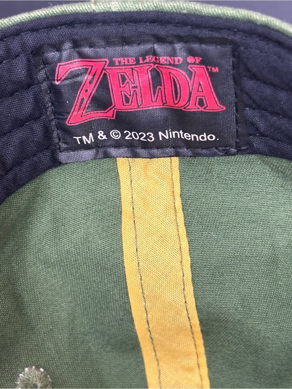 Nintendo The Legend Of Zelda Hyrule Crest Snapback Green 2023 Embroidered Hat - Picture 6 of 7